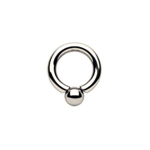 thechaingang surgical steel screwball rings, body piercing jewelry (4 gauge (5mm) - 3/8")