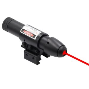 Higoo Powerful Red Laser Dot Sight, Military Tactical Hungting Red Laser Scope, Red Laser Aiming Sightarrel Mount & Pressure Switch