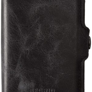 SECRID - Secrid Twin Vintage Black Leather With Black Card Protector Wallet