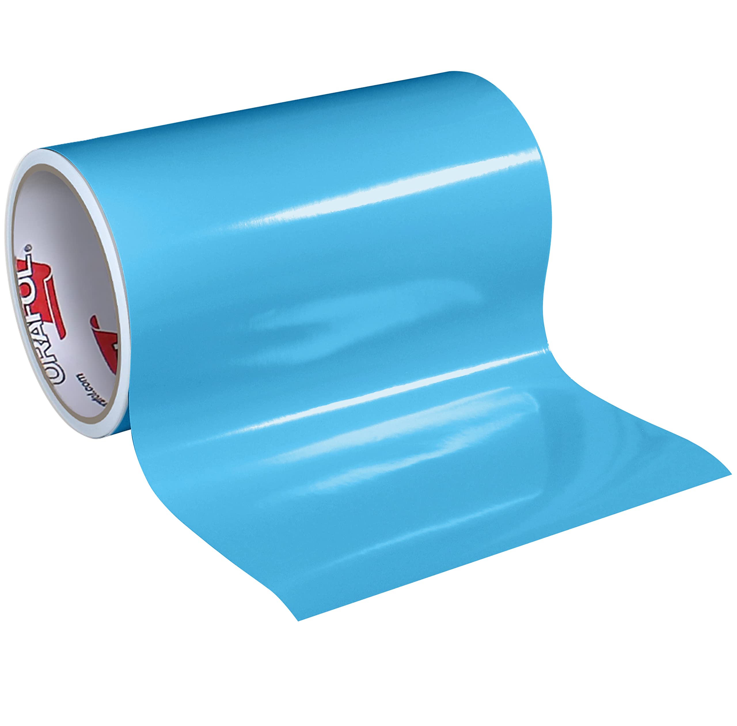 12" x 10/20 Ft Roll of Glossy/Matte Oracal 651 Permanent Adhesive-Backed Vinyl for Craft Cutters, Punches and Vinyl Sign Cutters (10, Ice Blue)