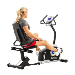 xterra fitness sb150 recumbent exercise bike, black