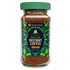 daily chef 100% colombian decaffeinated freeze dried instant coffee, 12 oz