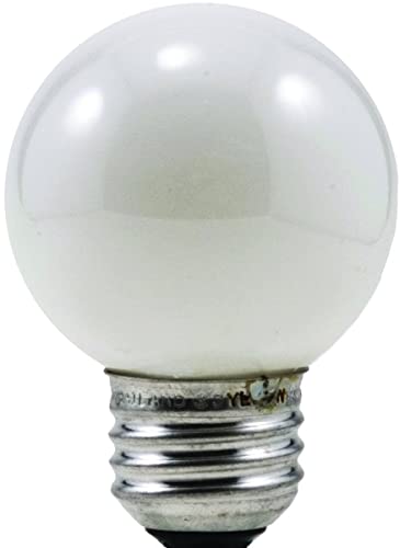 Sylvania Incandescent 25W G16.5 Globe Light Bulb, E26 Medium Base, 2850K Warm White Frosted Finish, 2 Count (Pack of 1)