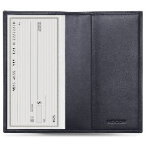 hiscow minimalist checkbook cover - full grain leather