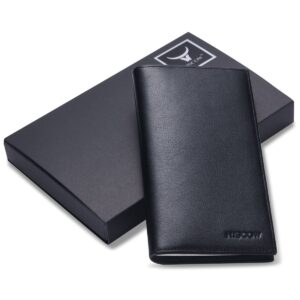 HISCOW Minimalist Checkbook Cover - Full Grain Leather