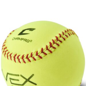 Champro 12" Vex Practice Softball, Optic Yellow, CSB-XB12