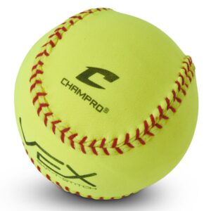 Champro 12" Vex Practice Softball, Optic Yellow, CSB-XB12