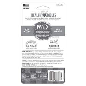 Nylabone Healthy Edibles WILD Antler Natural Long Lasting Venison Flavor Dog Chew Treats Medium/Wolf (2 Count)