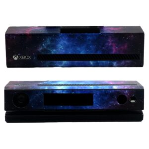 UUShop Protective Vinyl Skin Decal Cover for Microsoft Xbox One Console wrap sticker skins with two Free wireless controller decals Blue and Purple Nebula(NOT for One S or X)