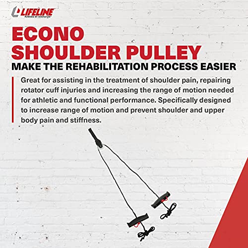 Lifeline Econo Shoulder Pulley, Physical Therapy FSA Pulley System, Over The Door Exercise Pulley for Shoulder Rehab, Home Workout Physical Therapy Equipment