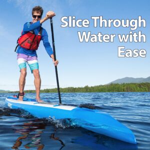 Sea Eagle NeedleNose 14’ Inflatable Lightweight High Pressure Drop Stitch Stand Up Paddle Board SUP, Patented Wave Piercing Bow (NN14 iSUP Start Up)