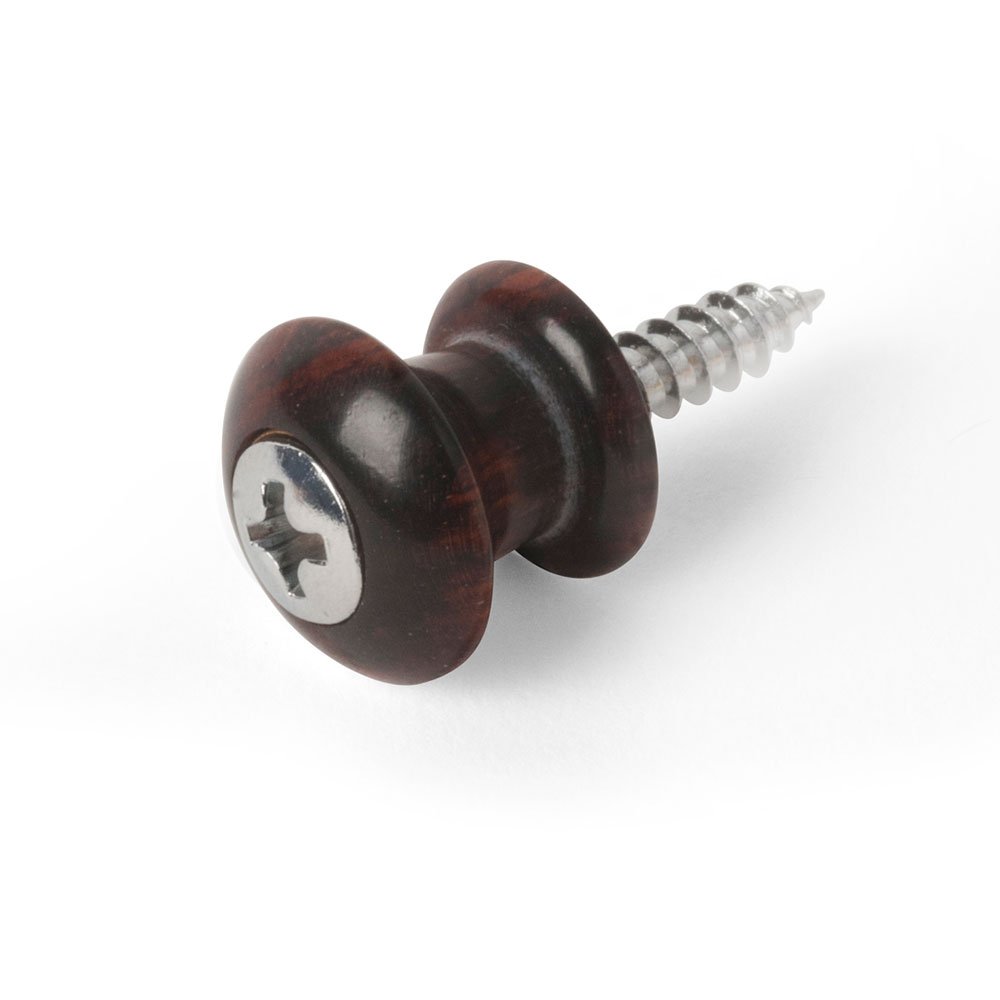 Waverly Guitar Strap Button, Snakewood Button, Chrome Screw