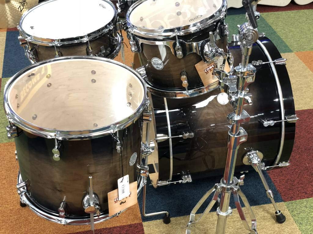 Pacific by DW 5-Piece Concept Maple Exotic Shell Pack (Charcoal Burst over Walnut)