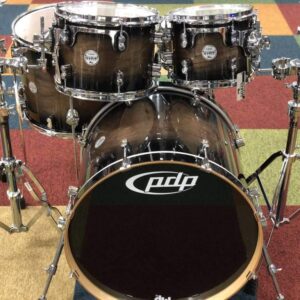 Pacific by DW 5-Piece Concept Maple Exotic Shell Pack (Charcoal Burst over Walnut)