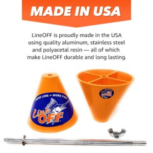 LineOff High-Speed Fishing Line Remover, Fast, Portable and Efficient Fishing Line Stripping Tool, Line Remover, Great Fishing Gifts for Men