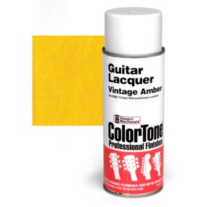 colortone tinted aerosol guitar lacquer, vintage amber