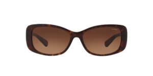 coach hc8168 sunglasses, dark tortoise/brown gradient, 56 mm