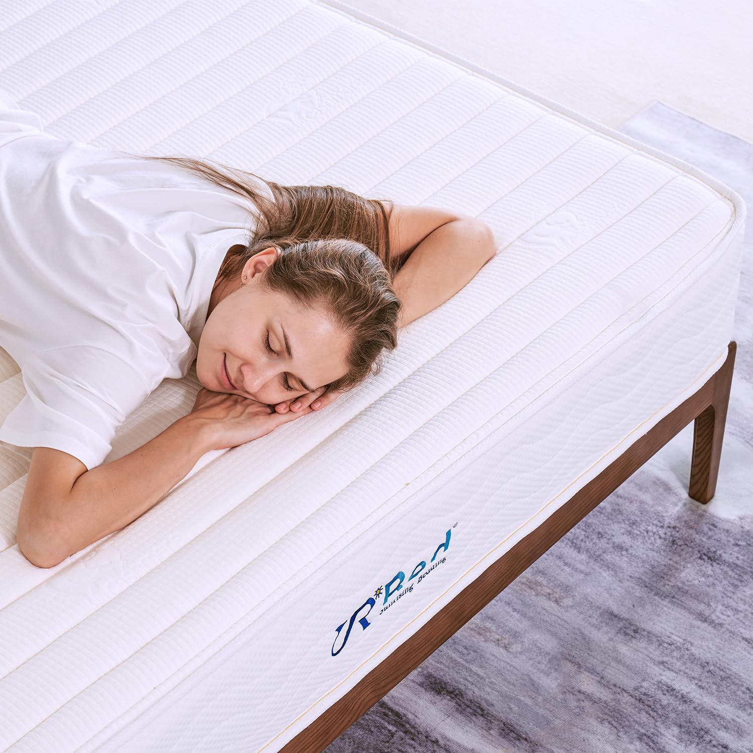 Sunrising Bedding 8 inch Natural Latex Twin Mattress, Individually Encased Pocket Coil, Firm, Supportive, Naturally Cooling, Organic Mattress, 120-Night Free Trial, 20-Year Warranty