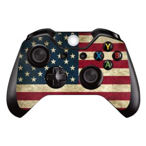 UUShop USA Flag Stars and Stripes Vinyl Skin Decal Cover for Microsoft Xbox One Controller wrap sticker skins