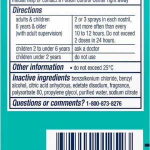 Vicks Sinex Severe Nasal Spray 0.50 oz (Pack of 2)