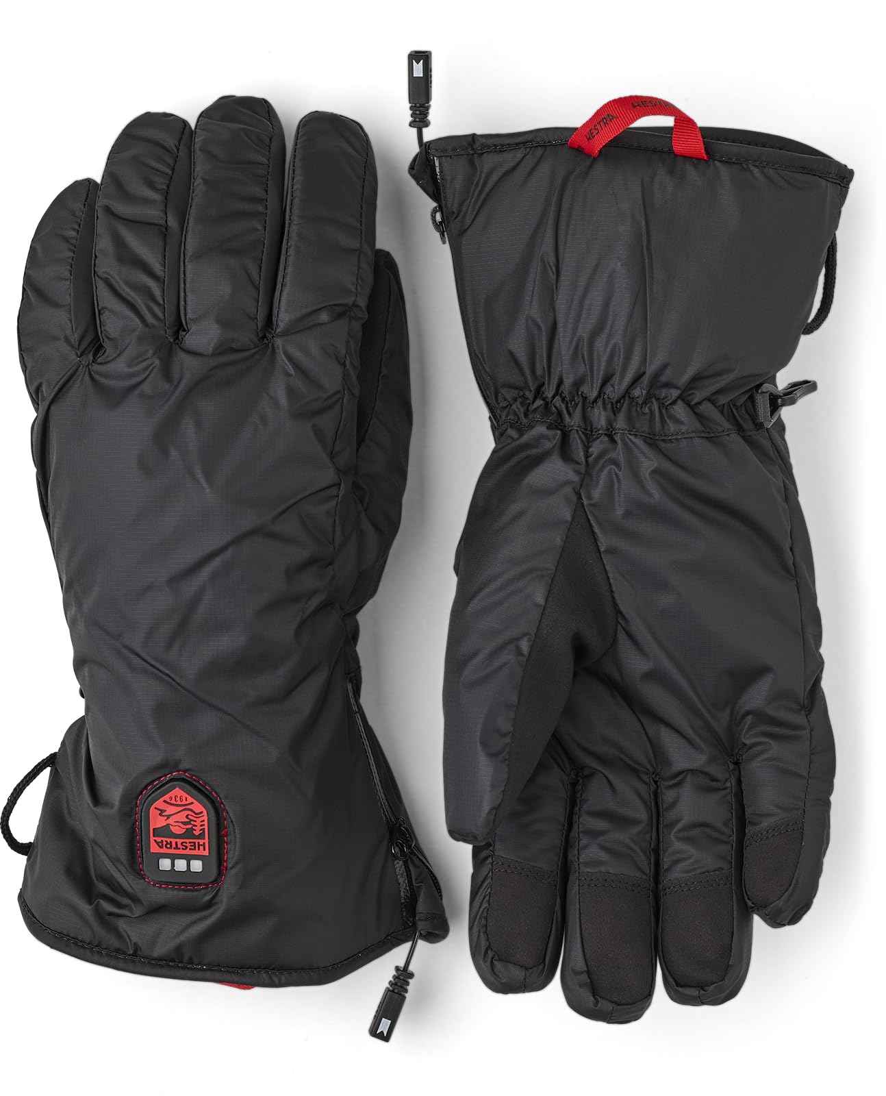 Hestra Heated Glove Liner - Rechargeable Electric Glove Liner for Winter, Skiing, and Snowboarding - Black - 9