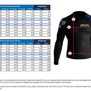 Raven Fightwear Men's Ulfhedinn MMA BJJ Rash Guard Black X-Large