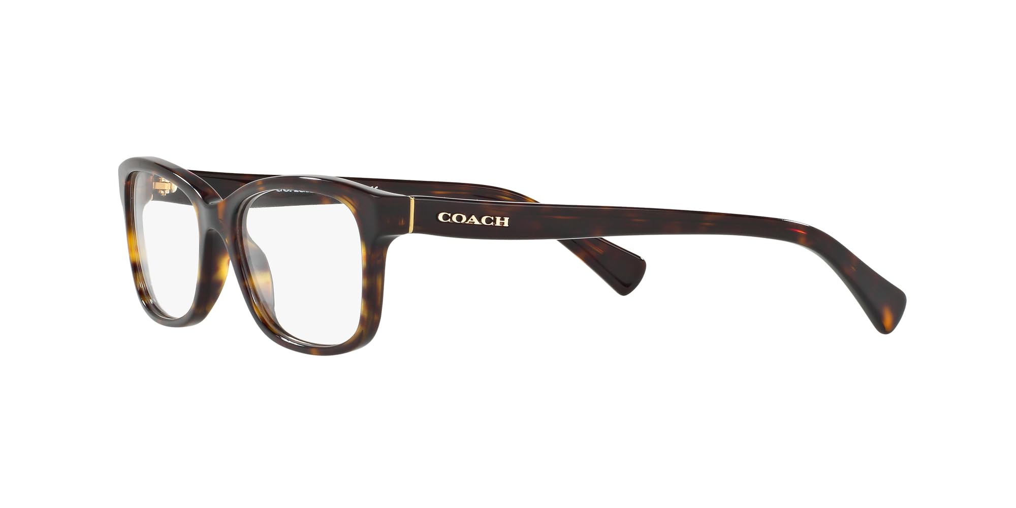 Coach HC6089 Prescription Eyewear Frames, Dark Tortoise/Demo Lens, 51 mm