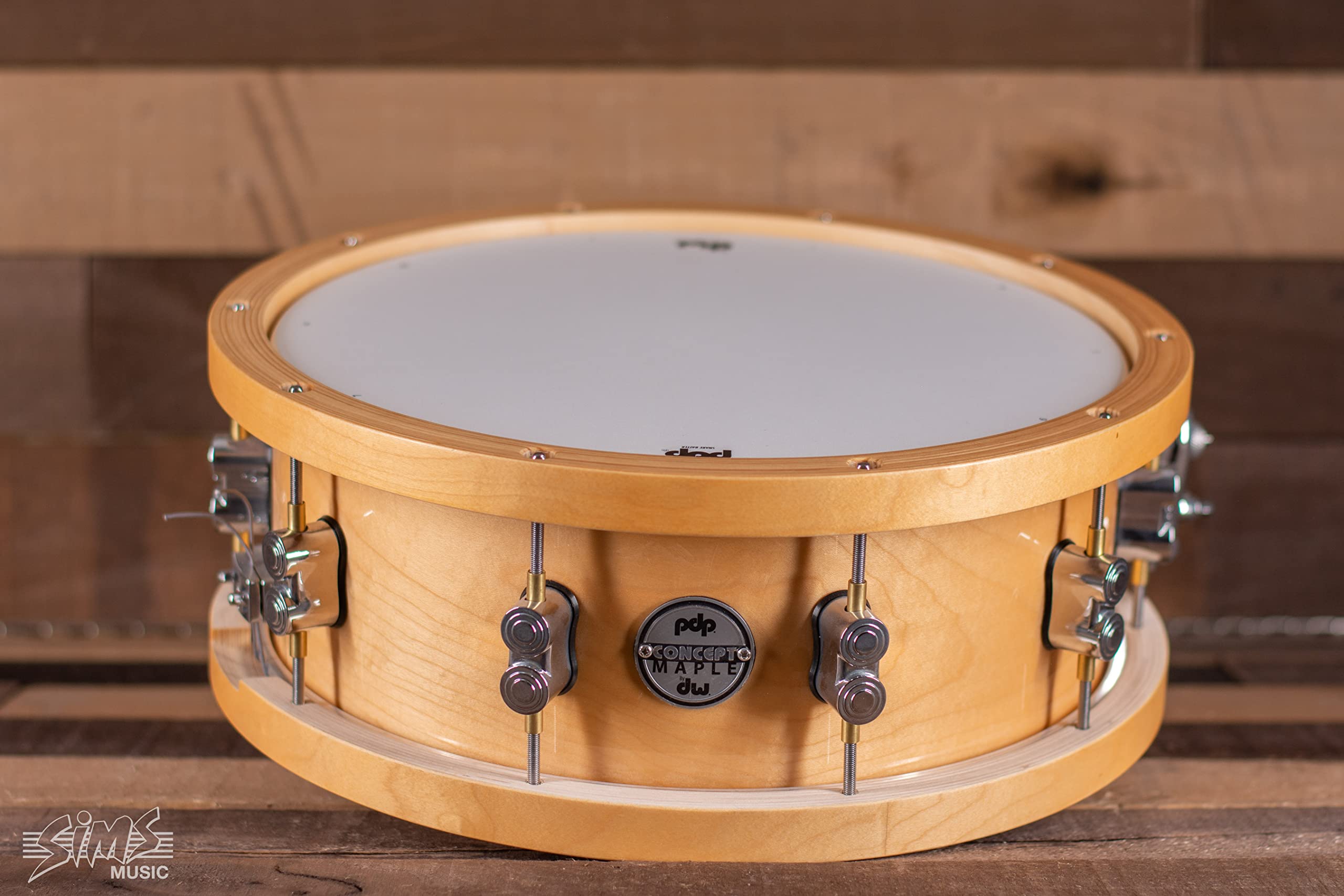 PDP 20-Ply Maple Snare with Wood Hoops and Chrome Hardware 14 x 5.5 in.