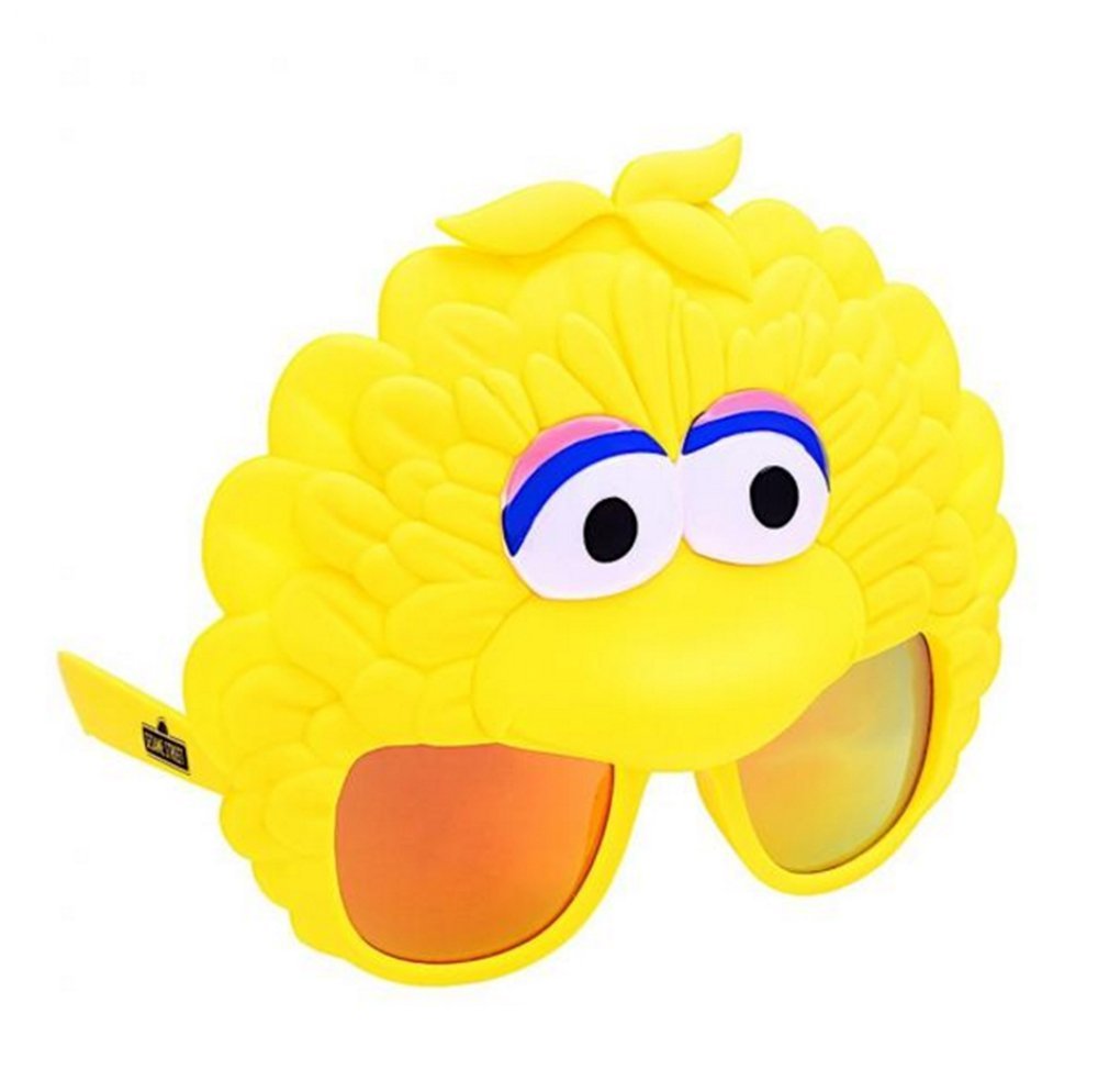 Sun-Staches Sesame Street Official Big Bird Sunglasses, Costume Accessory, UV 400, One Size Fits Most, 8"