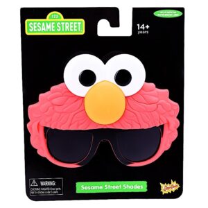 Sun-Staches Sesame Street Official Elmo Sunglasses, Costume Accessory, UV 400, One Size Fits Most, 8"