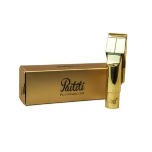 Paititi Professional Gold Plated Alto Saxophone Metal Mouthpiece #6