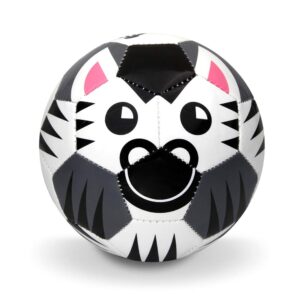 Daball Kid and Toddler Soccer Ball - Size 1 and Size 3, Pump and Gift Box Included (Size 1, Happy, The Zebra)