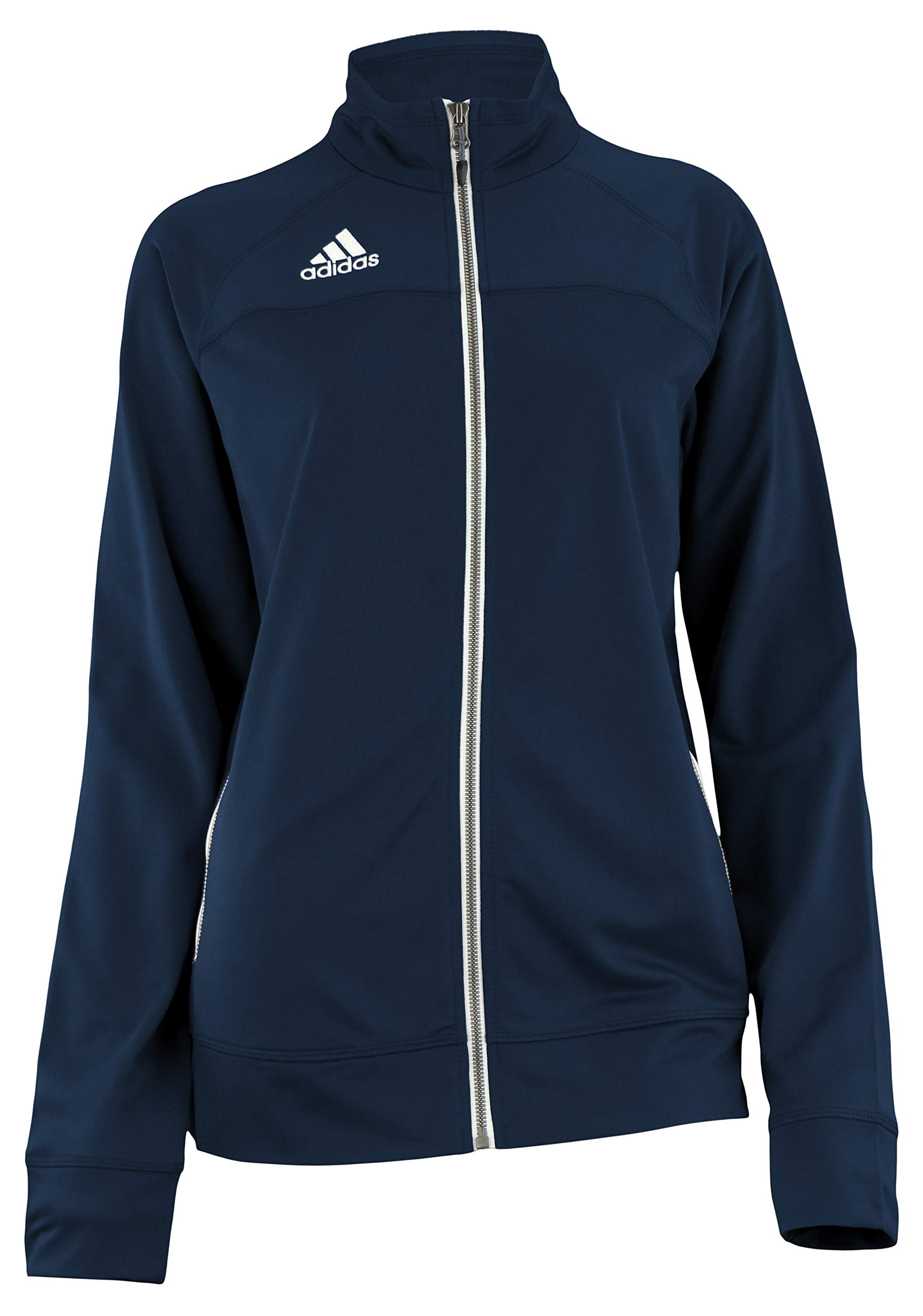 adidas Women's Climalite Utility Jacket,Navy/White Large