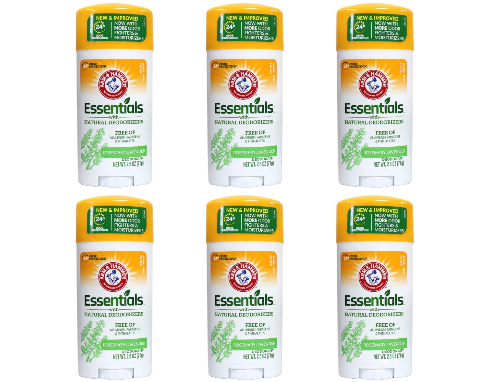 A&H Ess Fr Scent Size 2.5z Arm & Hammer Essentials Fresh Natural Deodorant (Pack of 6)