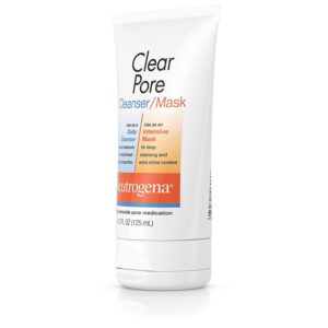 Neutrogena Clear Pore Cleanser/Mask 4.20 oz (Pack of 2)