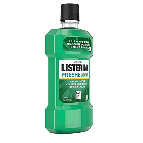 Listerine Antiseptic Mouthwash, Fresh Burst 250 mL (Pack of 3)