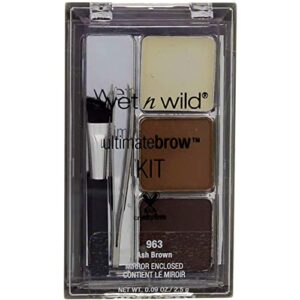 wet n wild ultimate brow kit, ash brown [963], 1 ea (pack of 4)