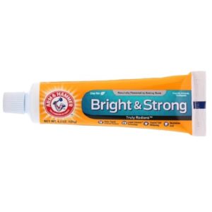 ARM & HAMMER Truly Radiant Whitening & Enamel Strengthening Fluoride Toothpaste, Fresh Mint, 4.3 oz (Pack of 5)