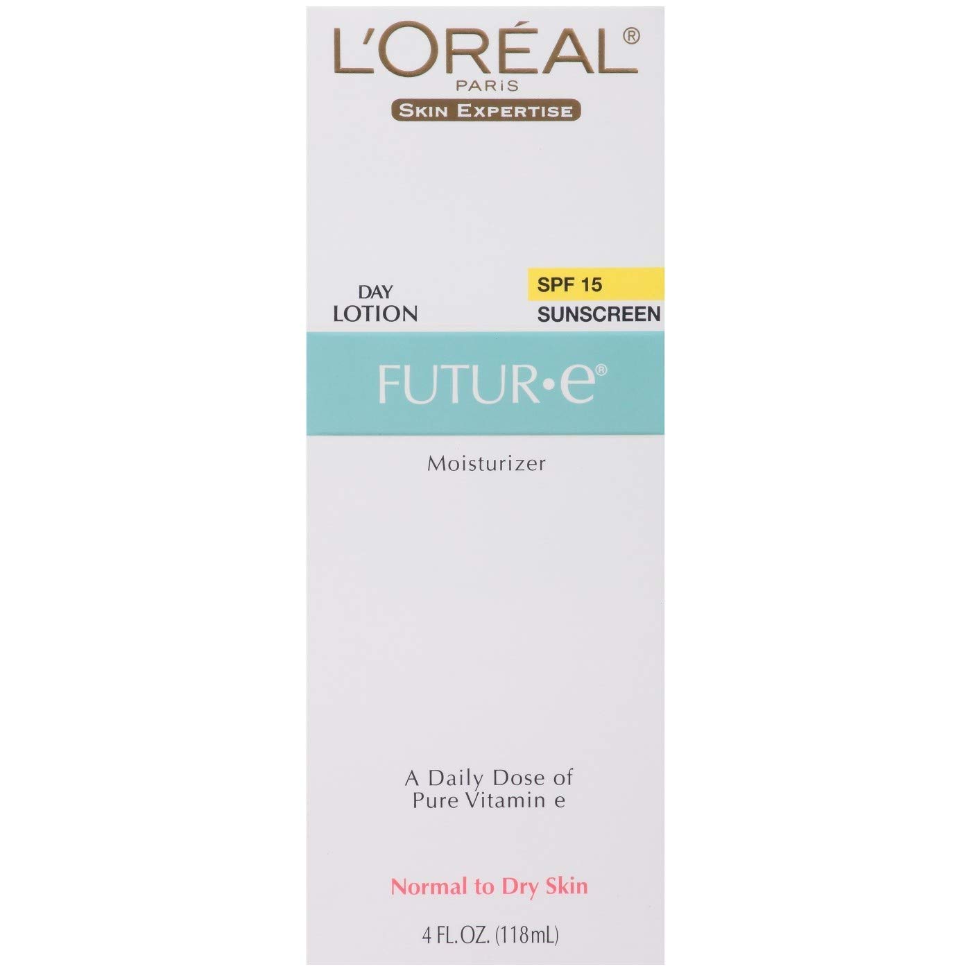 L'Oreal Paris Skin Expertise Future Moisturizer + a Daily Dose of Pure Vitamin E, SPF 15 4 oz