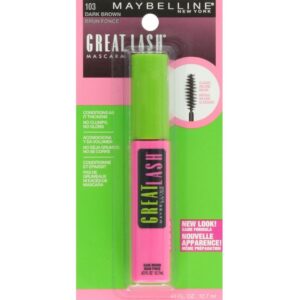 Maybelline Great Lash Washable Mascara, Dark Brown [103], 0.43 oz (Pack of 3)