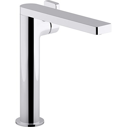 KOHLER K-73168-4-CP 73168-4-CP Composed Tall Single Bathroom Sink Faucet with Lever Handle, Polished Chrome