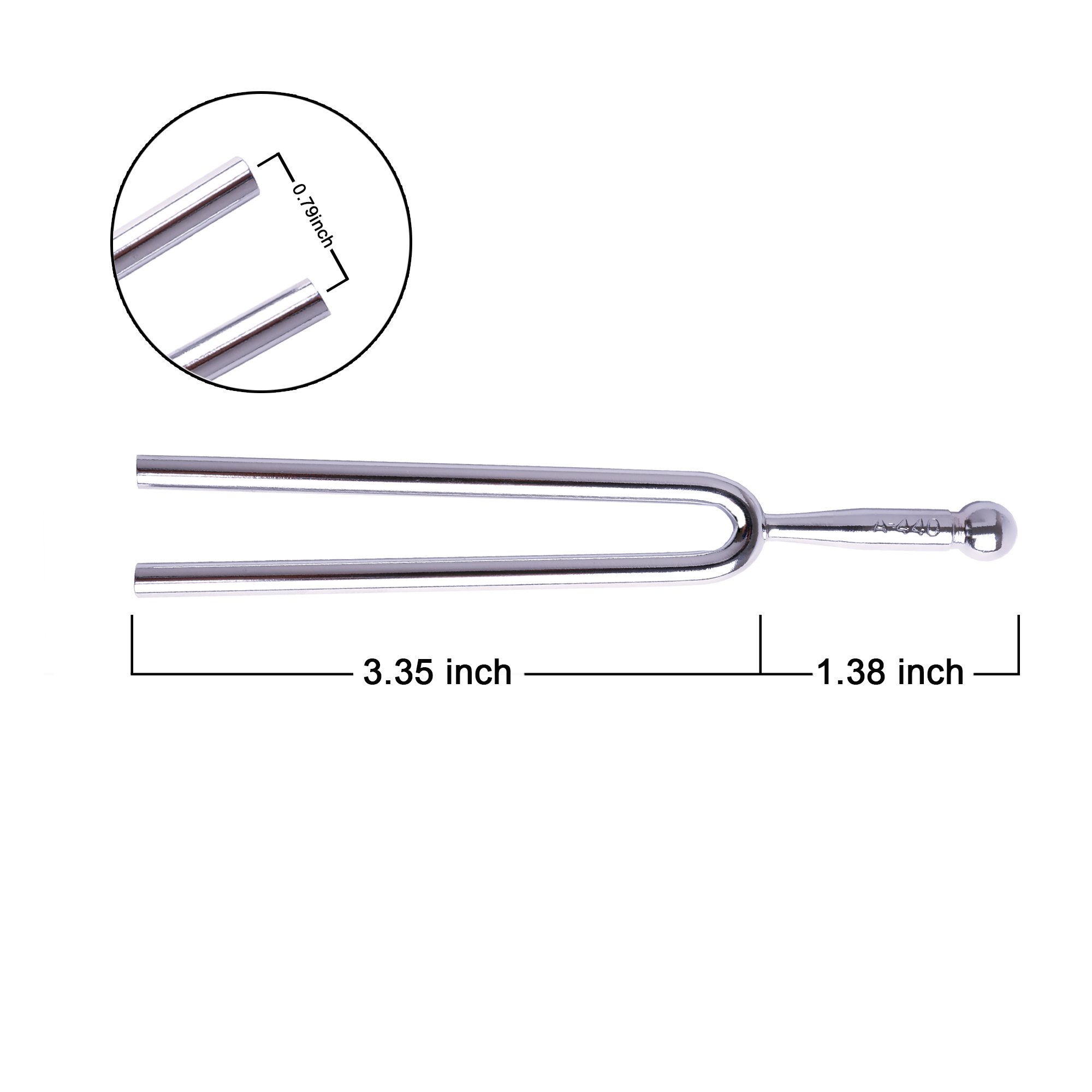 SUBANG 440 Hz Tuning Fork with Soft Shell Case, Standard A 440 Hz