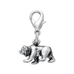 NOUMANDA Nature Animal Jewelry Tiny Polar Bear Charm for Bracelet,Necklace,Keyring (1 piece)