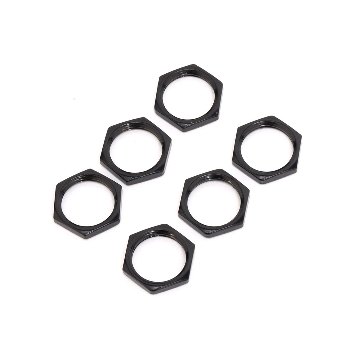 Musiclily Metric Metal Hex Nut for Guitar Metric 3 Way Toggle Pickup Switch Selector, Black(Pack of 10)