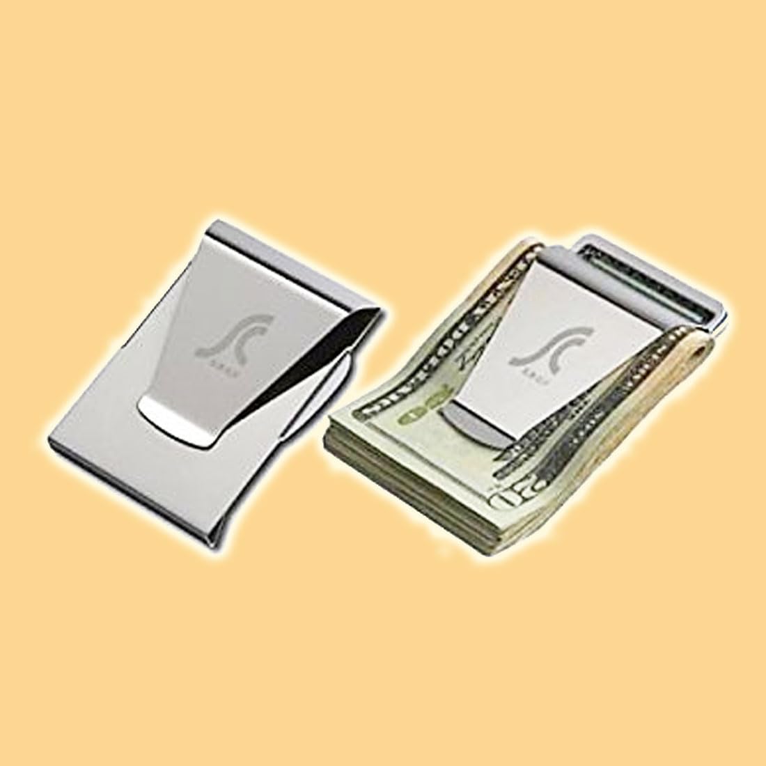 Ontel Slim Card Clip Double-sided Money Clip - 2 Clips