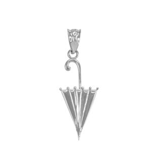 trendy necklaces fine 925 sterling silver umbrella charm pendant