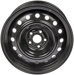 dorman 939-174 16 x 6.5 in. steel wheel compatible with select pontiac / toyota models, black