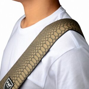 Serpentine Adjustable length Guitar Strap, PU Leather Guitar Strap Electric Guitar Strap, Acoustic Guitar Strap and Bass Strap