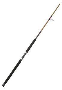 ugly stik 7’ tiger spinning rod, two piece nearshore/offshore rod, 10-50lb line rating, medium rod power, 3/4-6 oz. lure rating, versatile and dependable