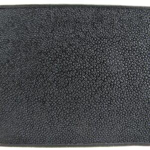 Pelgio Genuine Stingray Shagreen Skin Leather Bifold Wallet (Black)